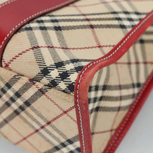 Burberry Nova Check Blue Label Hand Bag Canvas Beige - Picture 12 of 16